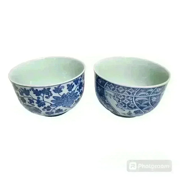 Vintage Arita Set of 2 porcelain Rice Bowls 5" - Picture 1 of 6